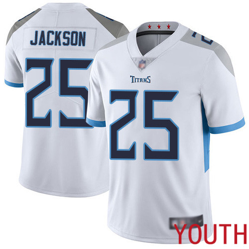 Tennessee Titans Limited White Youth Adoree Jackson Road Jersey NFL Football 25 Vapor Untouchable